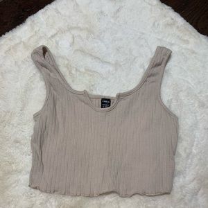 Tan crop top